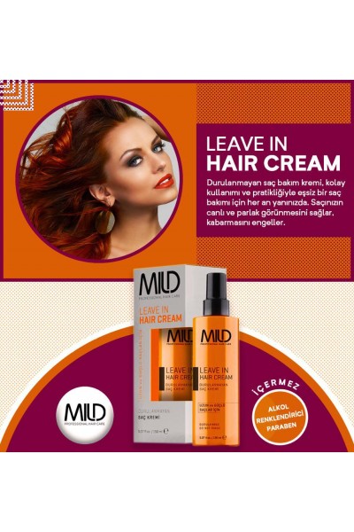 Mild Leave İn Hair Cream Durulanmayan Saç Kremi ...